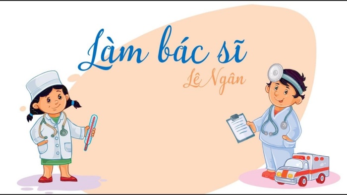 Hình ảnh "Em làm bác sĩ" hoạt hình