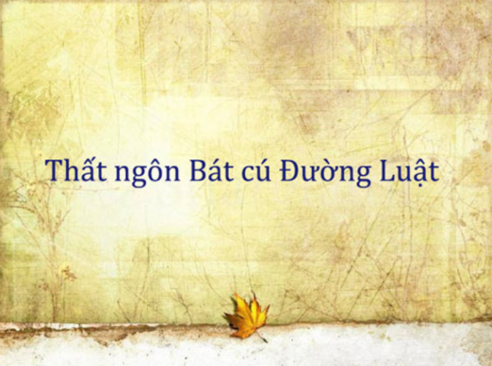 GameThuVi.Com - Thơ 7 chữ là thể thơ gì? 6