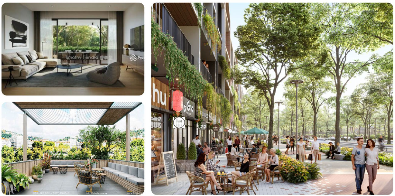 Thiết kế nhà phố tại dự án The Sholi