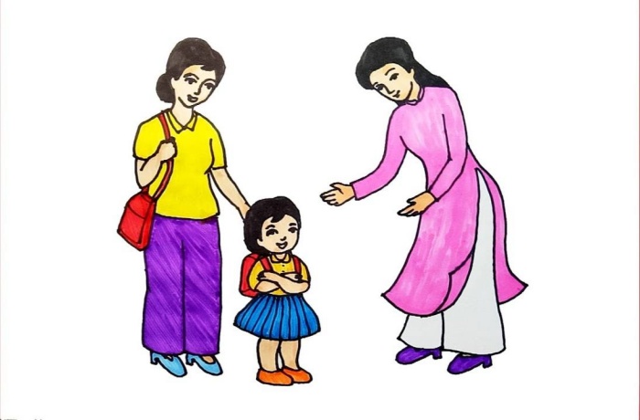 Ảnh cô và mẹ
