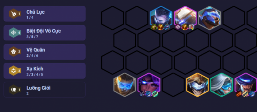 Đội hình Garen Biệt Đội Vô Cực