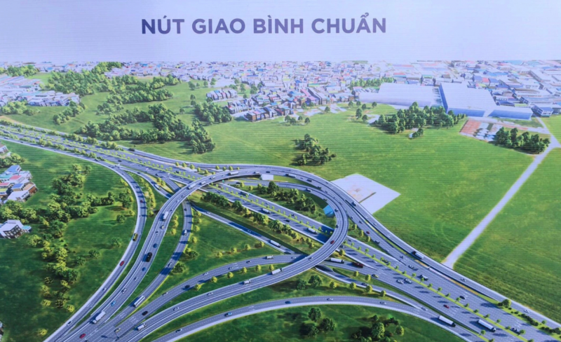 Nút giao vành đai 3 - Bình Chuẩn thuộc địa bàn thành phố Thuận An (Bình Dương).