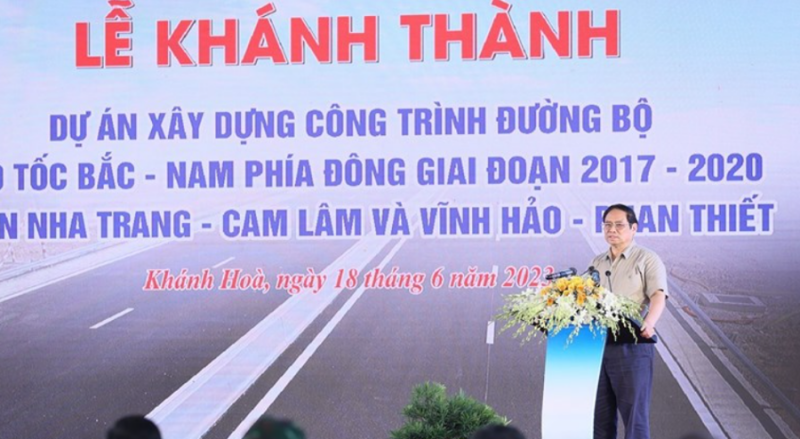 Thủ tướng Chính phủ phát biểu tại lễ khánh thành cao tốc Nha Trang - Cam Lâm và Vĩnh Hảo - Phan Thiết.