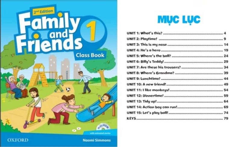 Mục lục sách Family And Friends 1