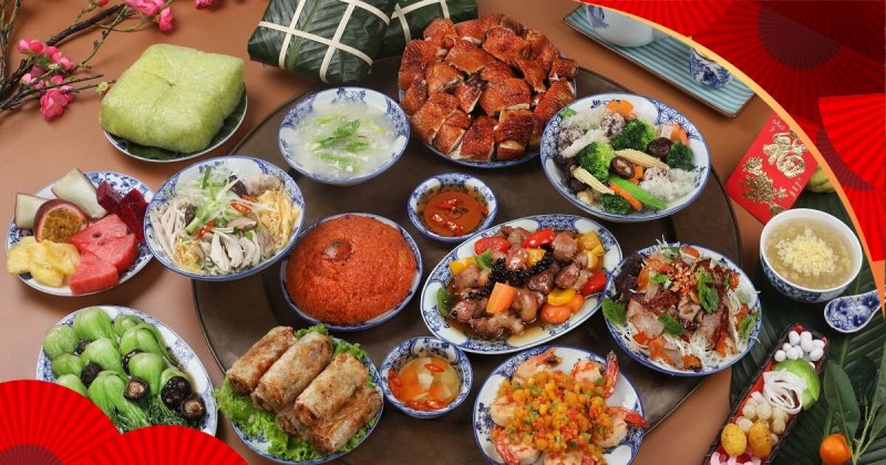 Mâm cúng tất niên Miền Trung và Nam