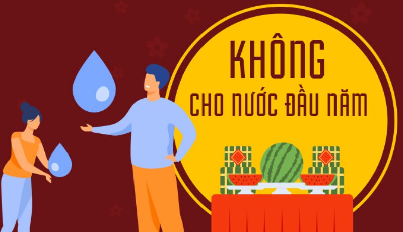 Hạn chế việc cho nước đầu năm