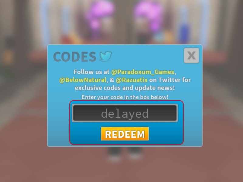 Nhập code vào ô Enter code -> Click chọn Redeem.