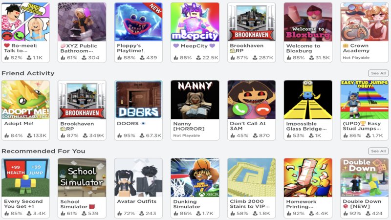 Vào Roblox -> Ấn khởi động game bạn muốn chơi.