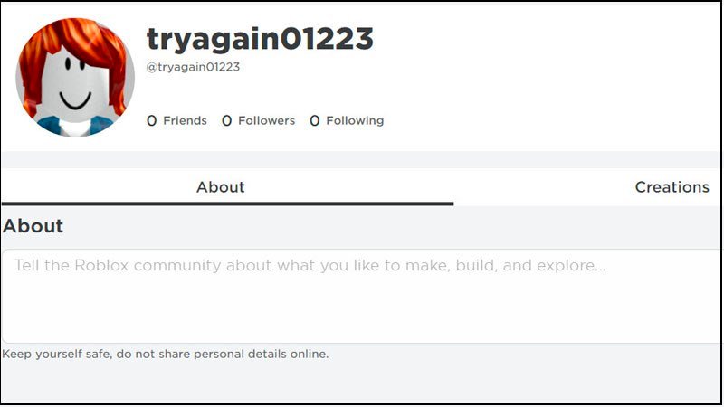 Hình ảnh đổi tên Roblox trên máy tính thành công.