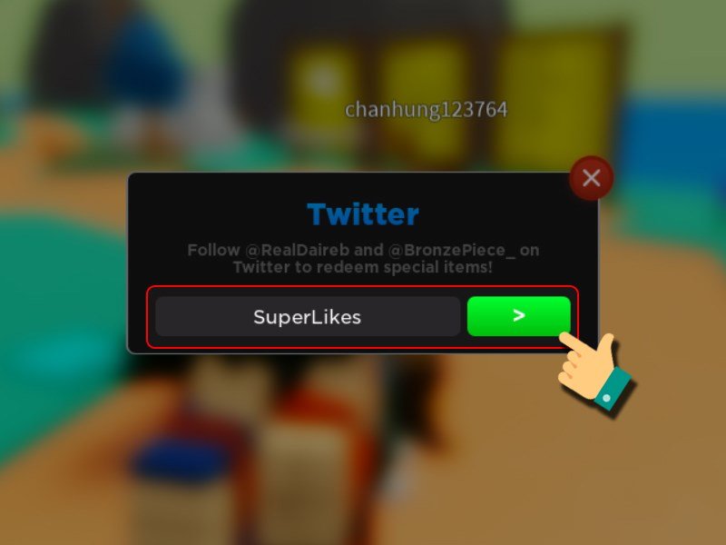Nhập code vào ô Enter code here -> Chọn vào biểu tượng mũi tên.