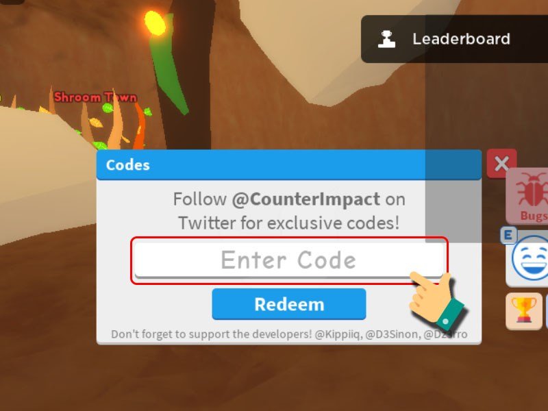 Nhập code vào ô Enter code.