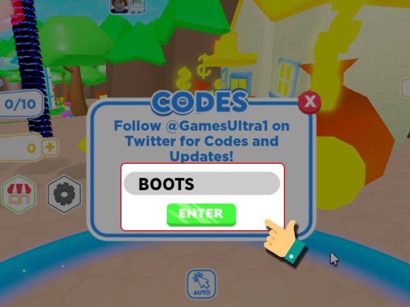 Nhập code và chọn Enter.