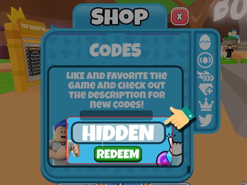 Nhập code vào ô Enter code -> Chọn Redeem.