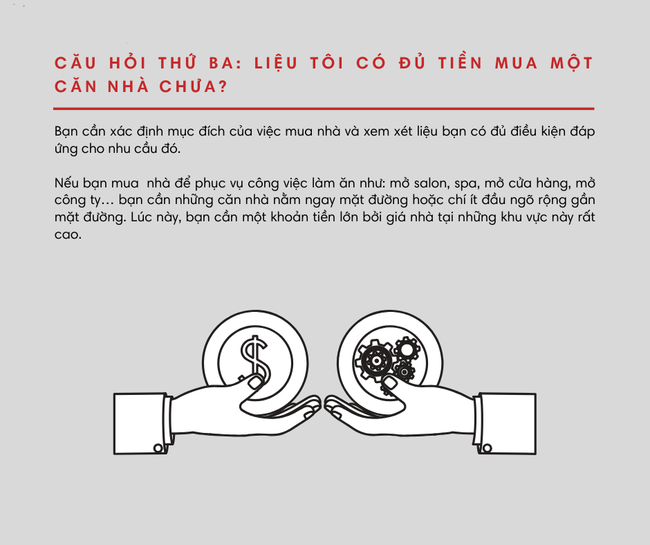 Liệu tôi có đủ tiền mua một căn nhà hay chưa?