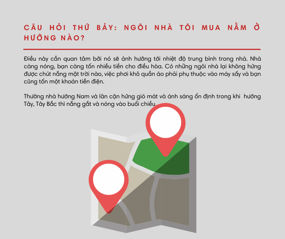 Ngôi nhà tôi mua nằm ở hướng nào?
