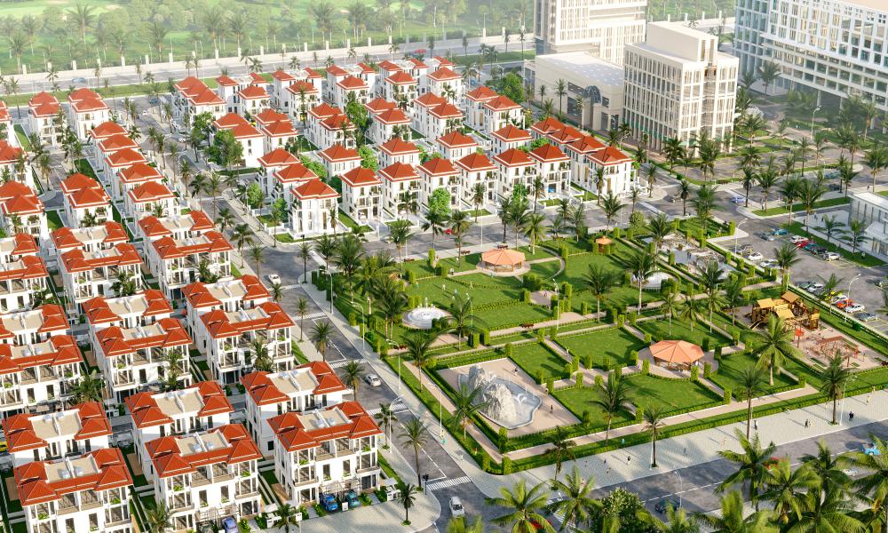 Công viên trung tâm dự án Cửa Lò Beach Villas Nghệ An 
