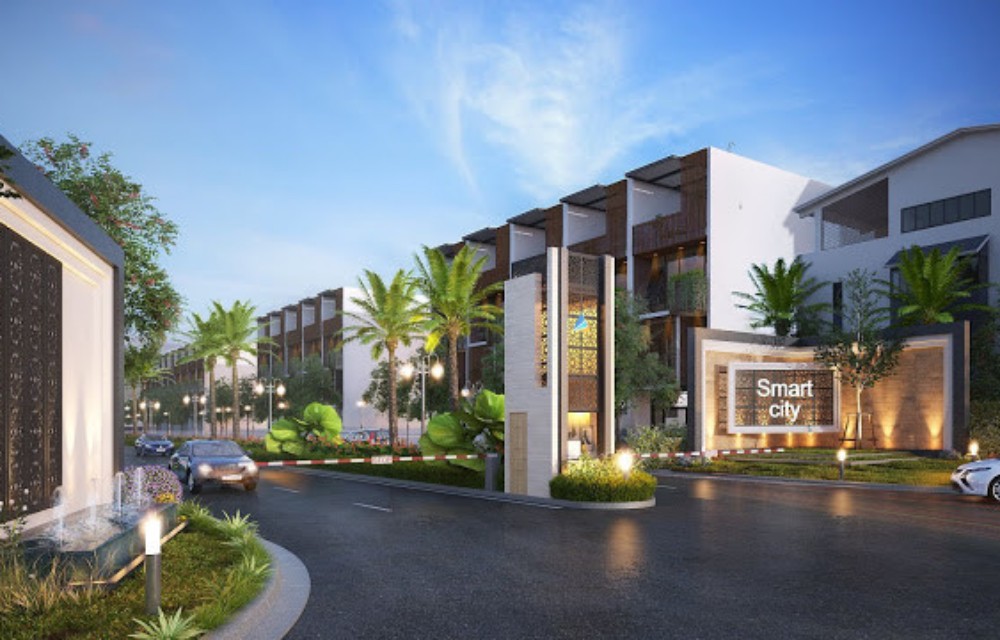 Cổng chính dự án khu đô thị Smart City Quảng Nam