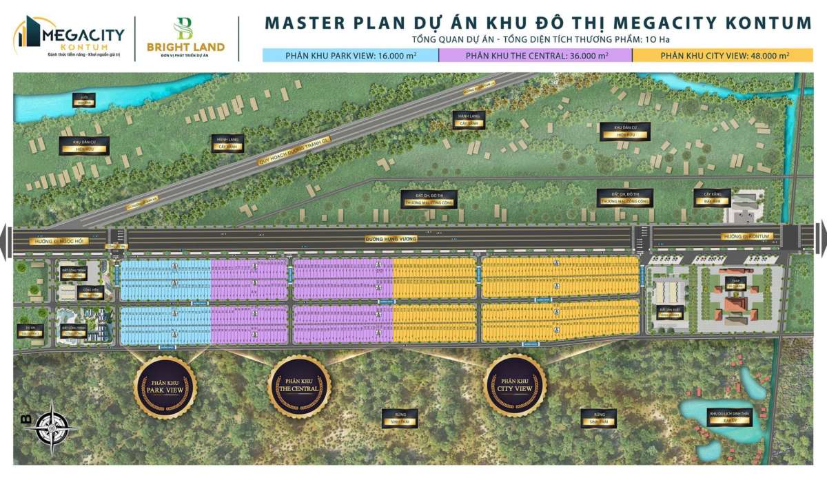 Mặt bằng Megacity Kon Tum