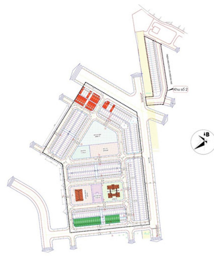 Mặt bằng phân lô dự án Khu đô thị Yên Phong Residence Bắc Ninh