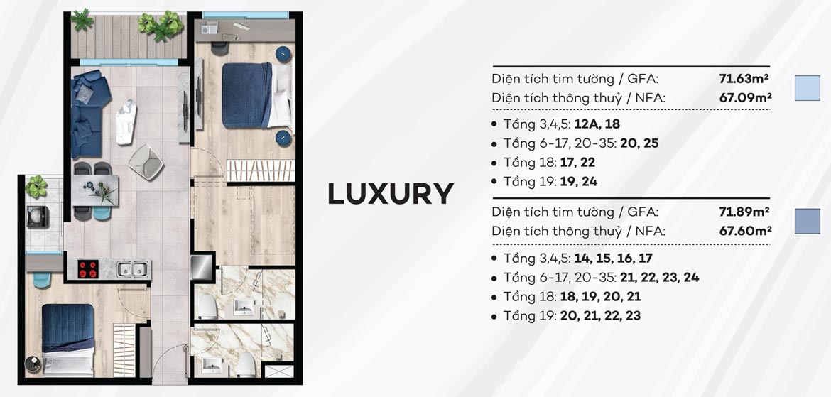 Thiết kế căn hộ The Sóng