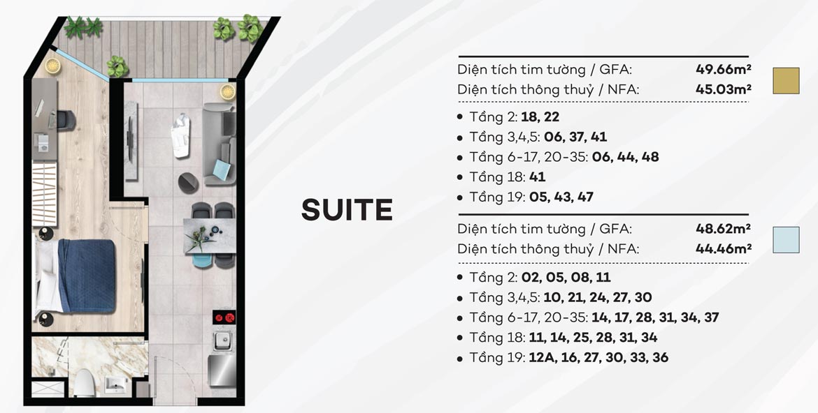 Thiết kế căn hộ The Sóng