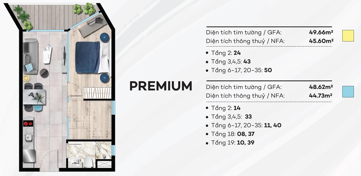 Thiết kế căn hộ The Sóng