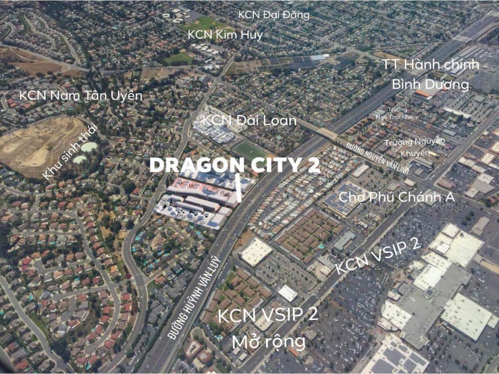 Vị trí dự án Khu dân cư Hoàng Lộc Dragon City 2 trên Google Maps