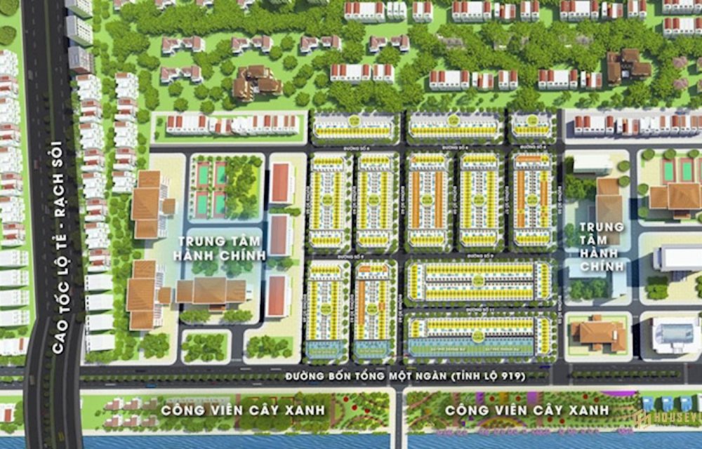 Mặt bằng phân lô dự án Vĩnh Thạnh Center Cần Thơ