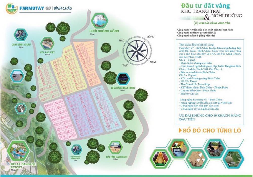 Mặt bằng Farmstay G7 Bà Rịa