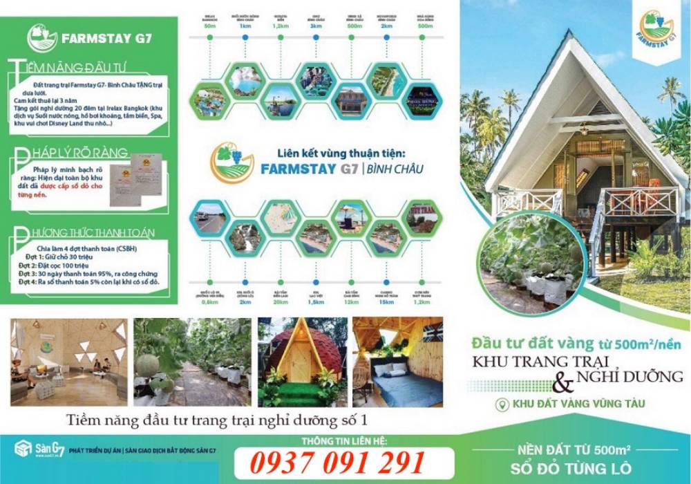 Phối cảnh Farmstay G7 Bà Rịa 