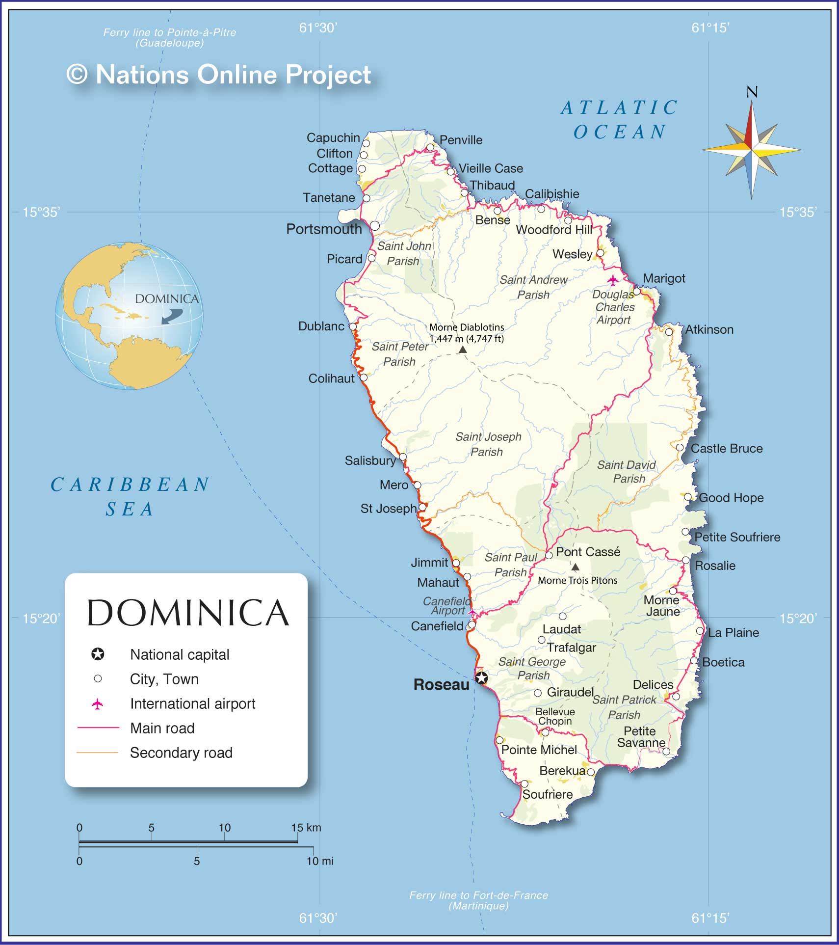 22161918 Dominica Map 