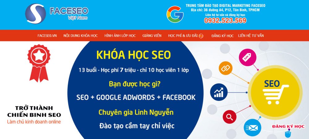 Nội dung khoá học đào tạo SEO CentralLand
