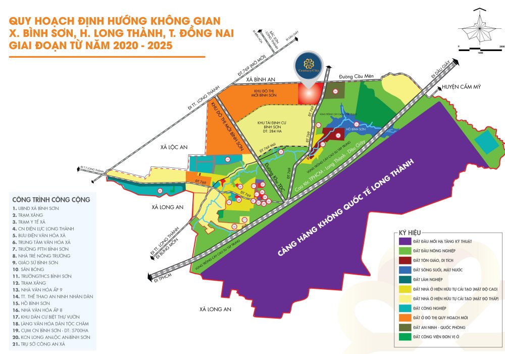 Quy hoạch định hướng không gian xã Bình Sơn, huyện Long Thành giai đoạn 2020- 2025