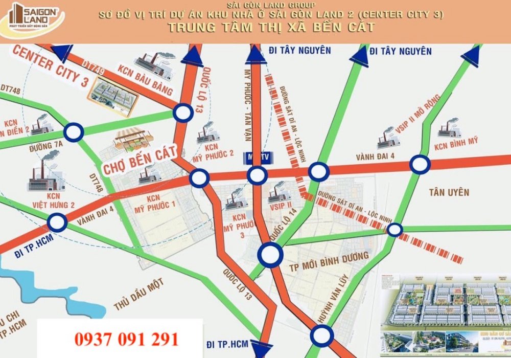 Tiềm năng dự án Center City 3 Bàu Bàng Bình Dương