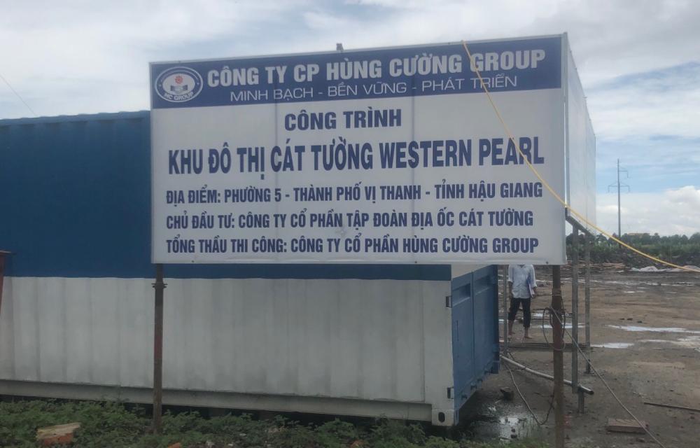 Hình ảnh thực tế dự án Cát Tường Western Pearl Vị Thanh chụp ngày 22/09/2019