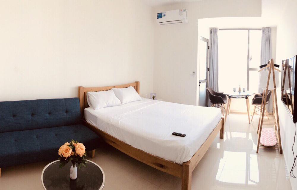 Phòng ngủ căn hộ Minhi thiết kế nhỏ và thon gọn