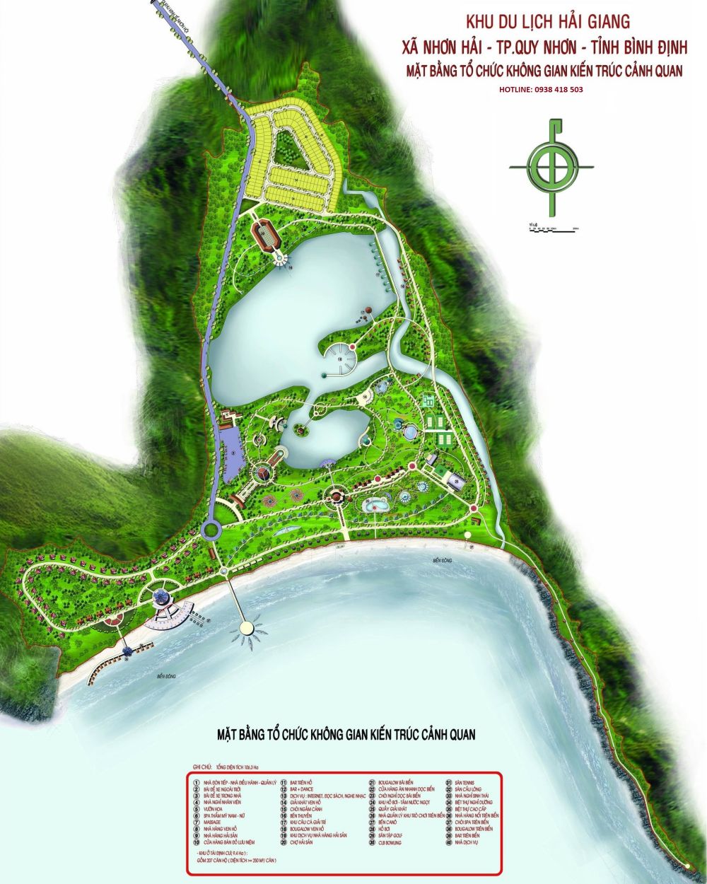 Phối cảnh mặt bằng phân lô dự án khu du lịch Hải Giang Merry Land Quy Nhơn