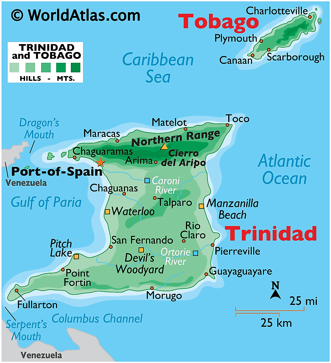 23090101 4 trinidad and tobago map