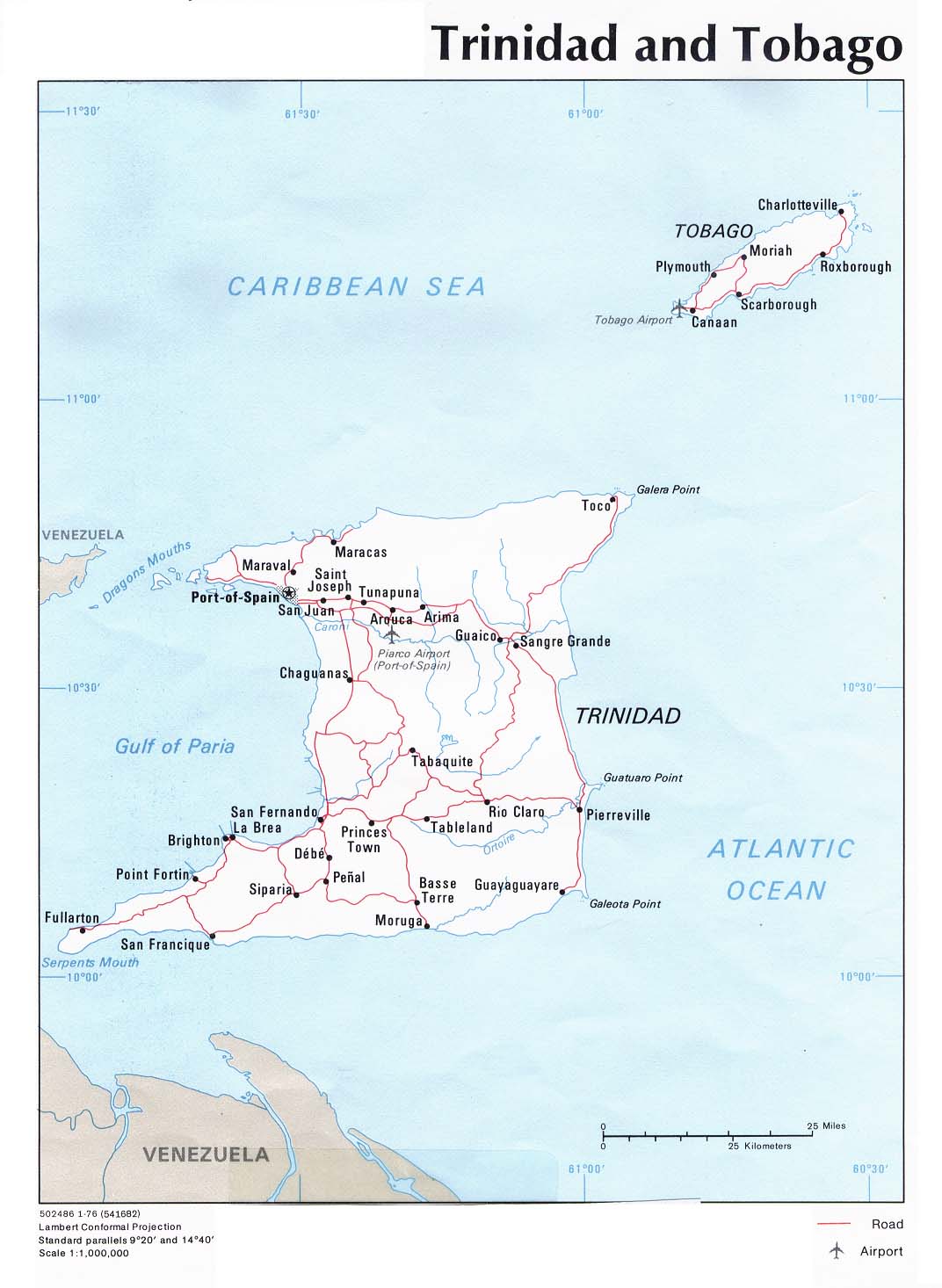 23090119 3 trinidad and tobago map