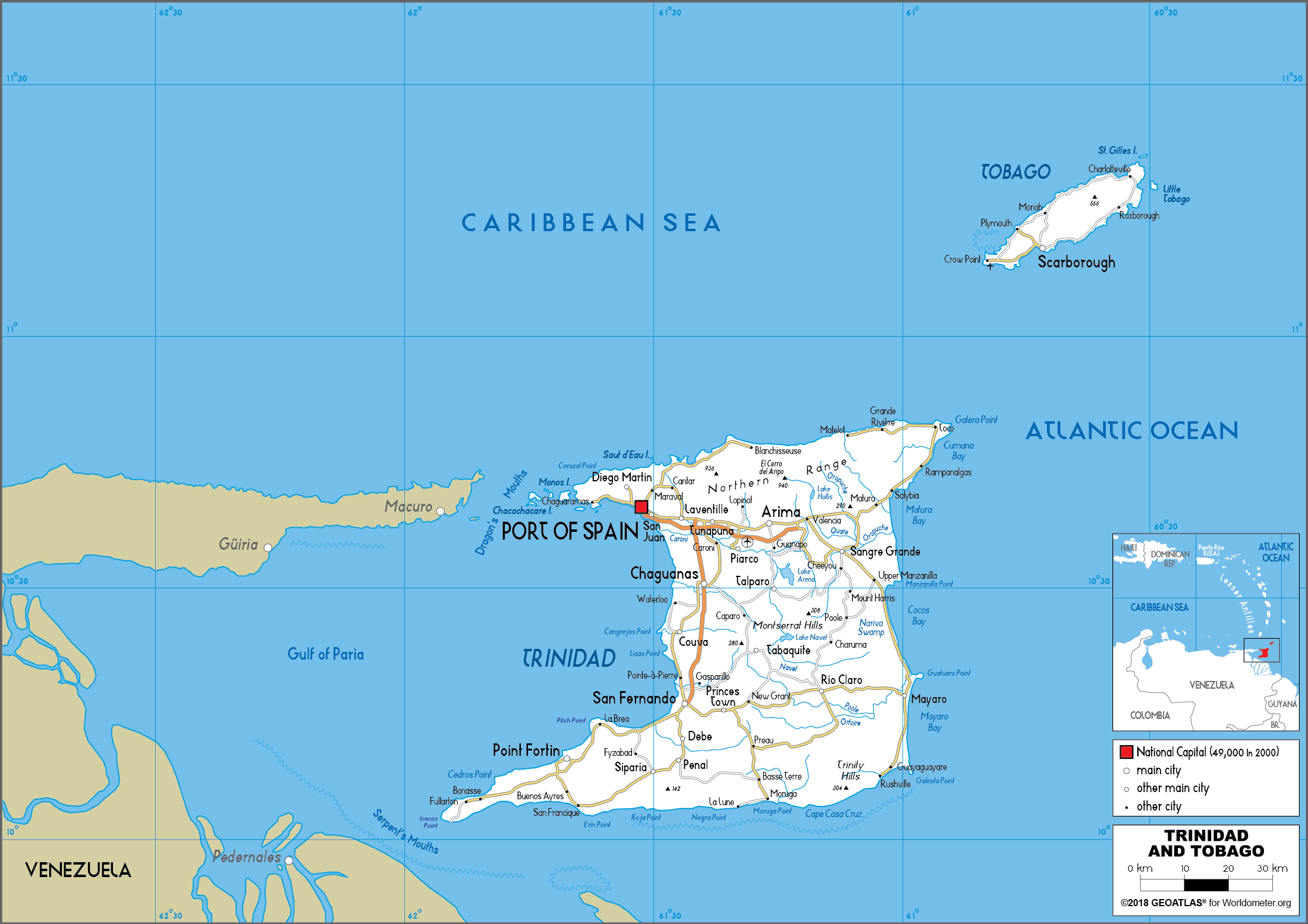 23090249 1 trinidad and tobago map