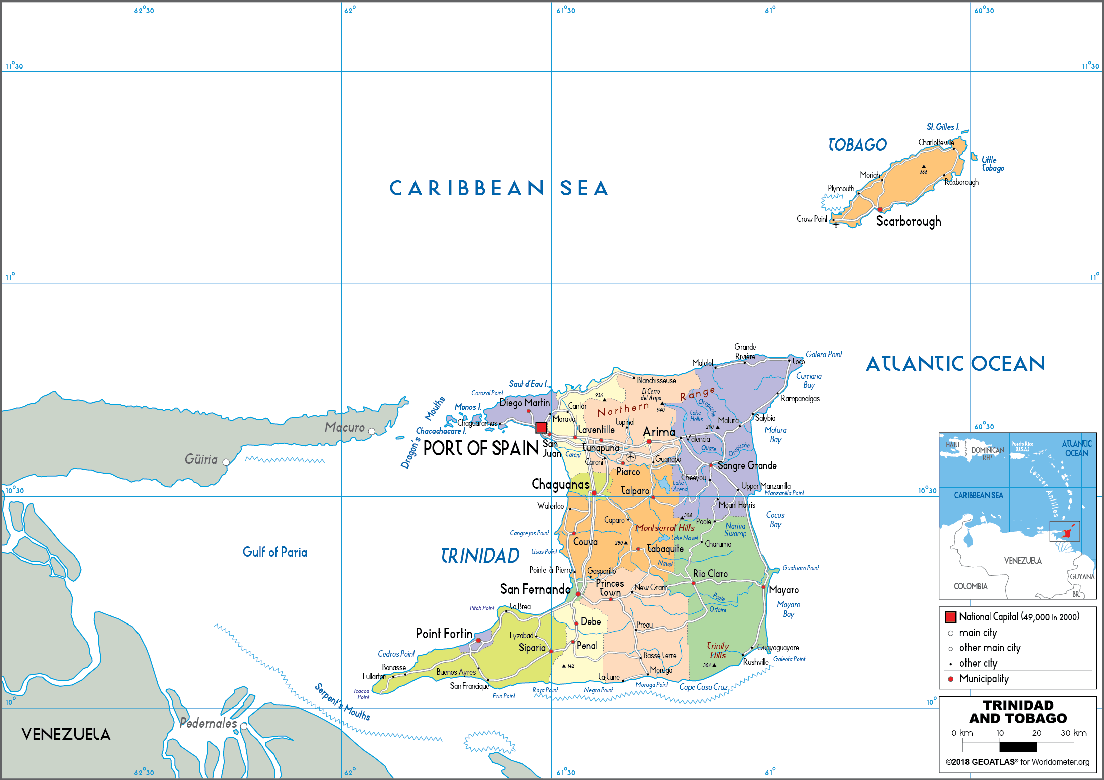 23090257 2 trinidad and tobago map