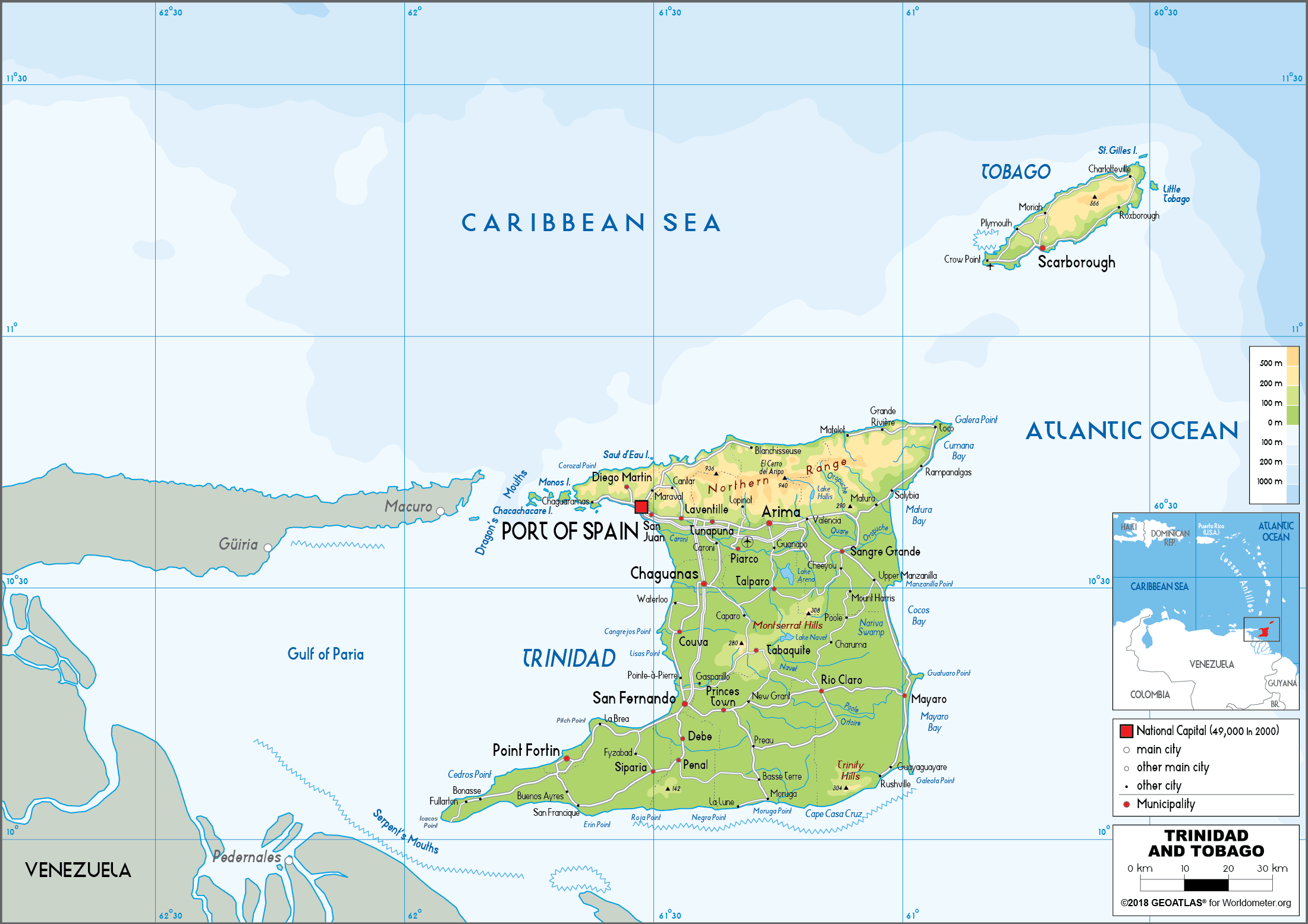23090306 3 trinidad and tobago map