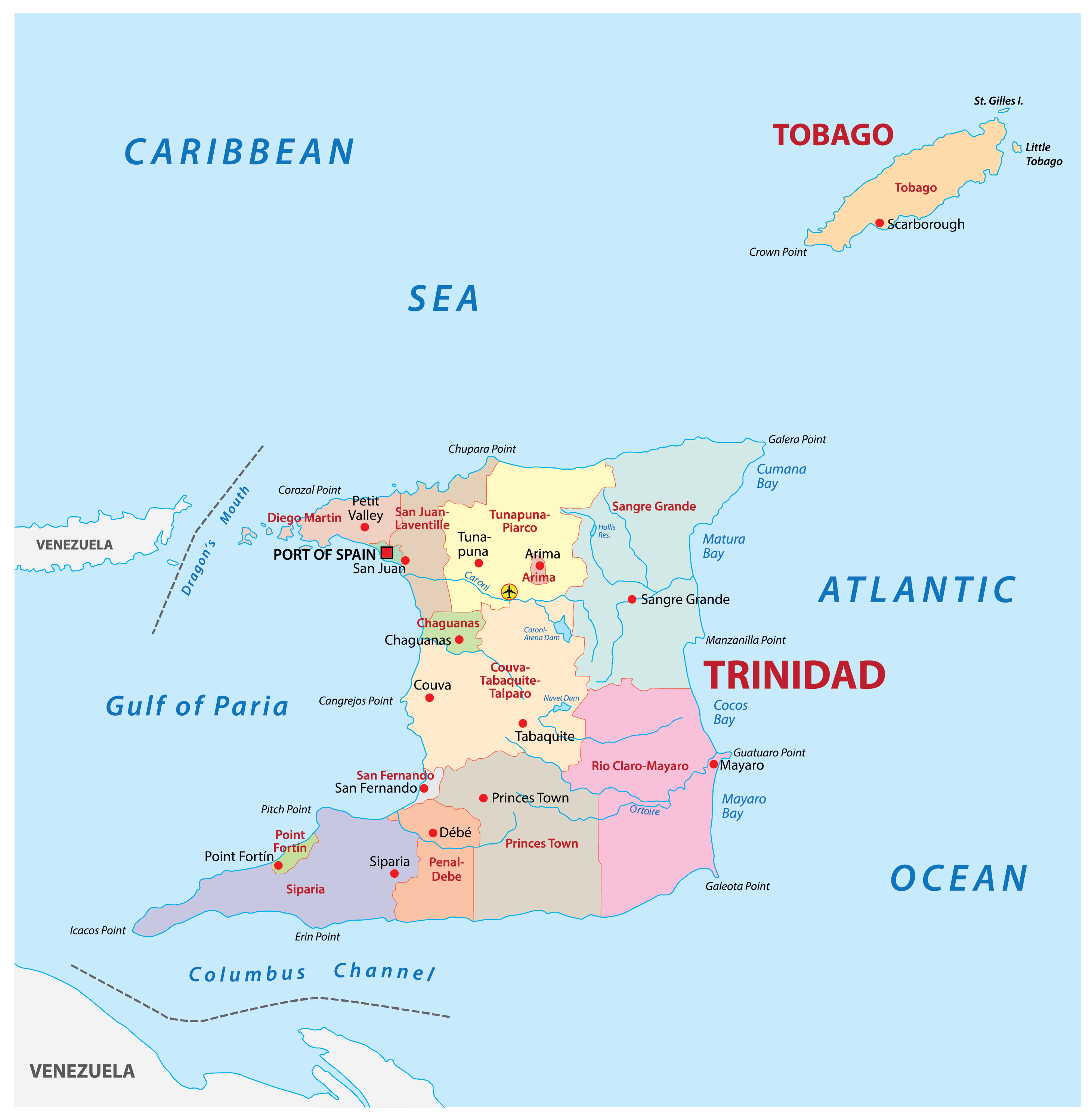 23090317 4 trinidad and tobago map