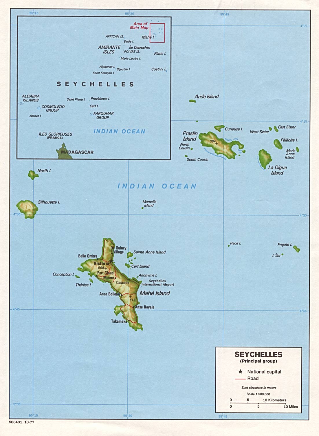 Cập nhật 2023: Bản đồ hành chính đất nước Seychelles (Seychelles Map) phóng to năm 2023, , Bản đồ