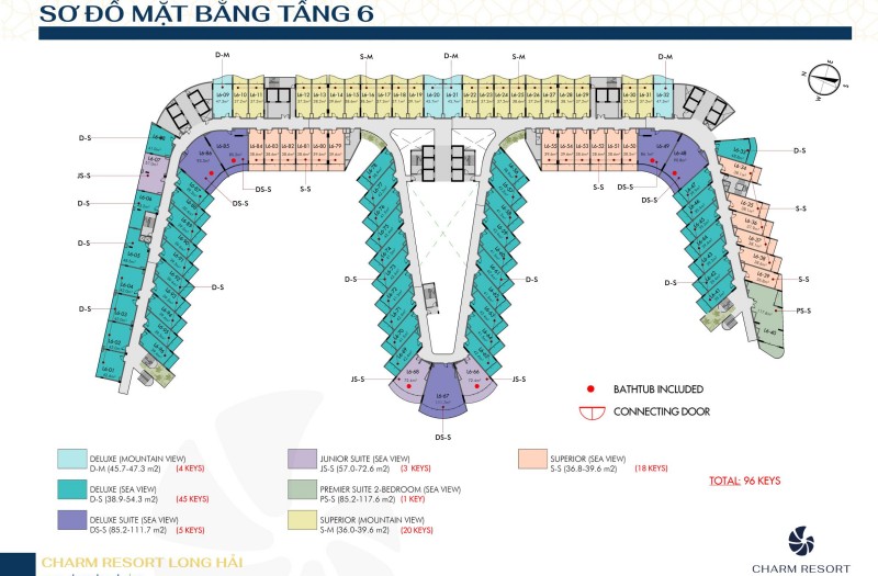 Sơ đồ mặt bằng tầng 6
