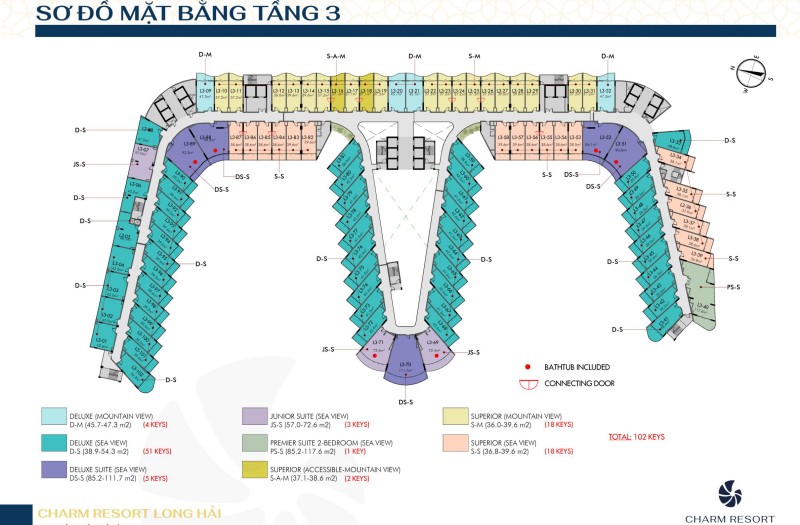Sơ đồ mặt bằng tầng 3