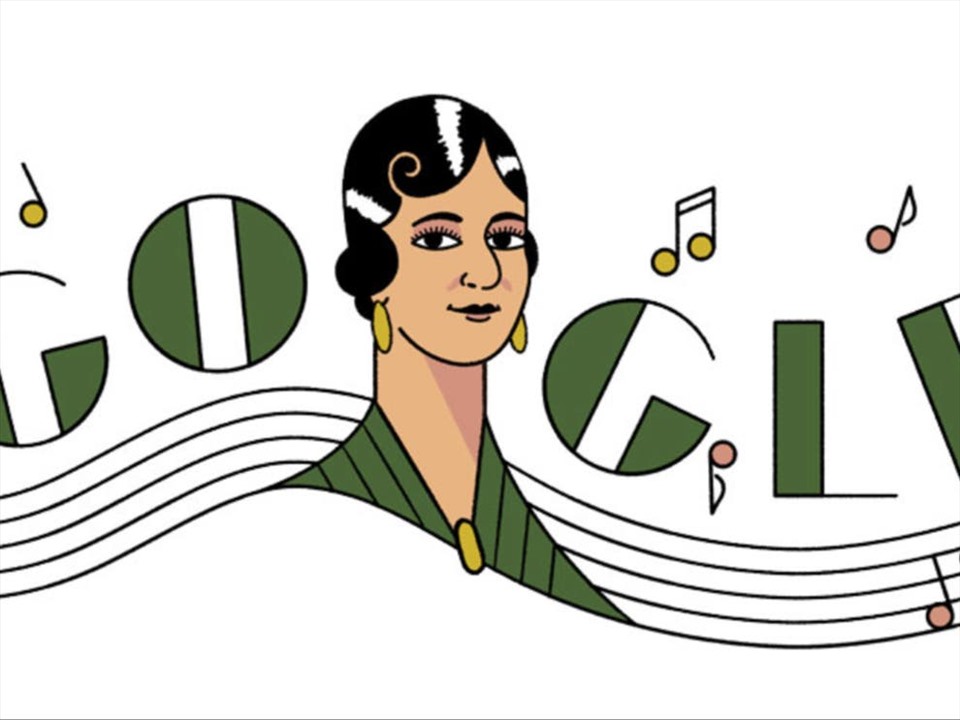Maria Grever được Google Doodle tôn vinh hôm nay. Ảnh: Google Doodle.