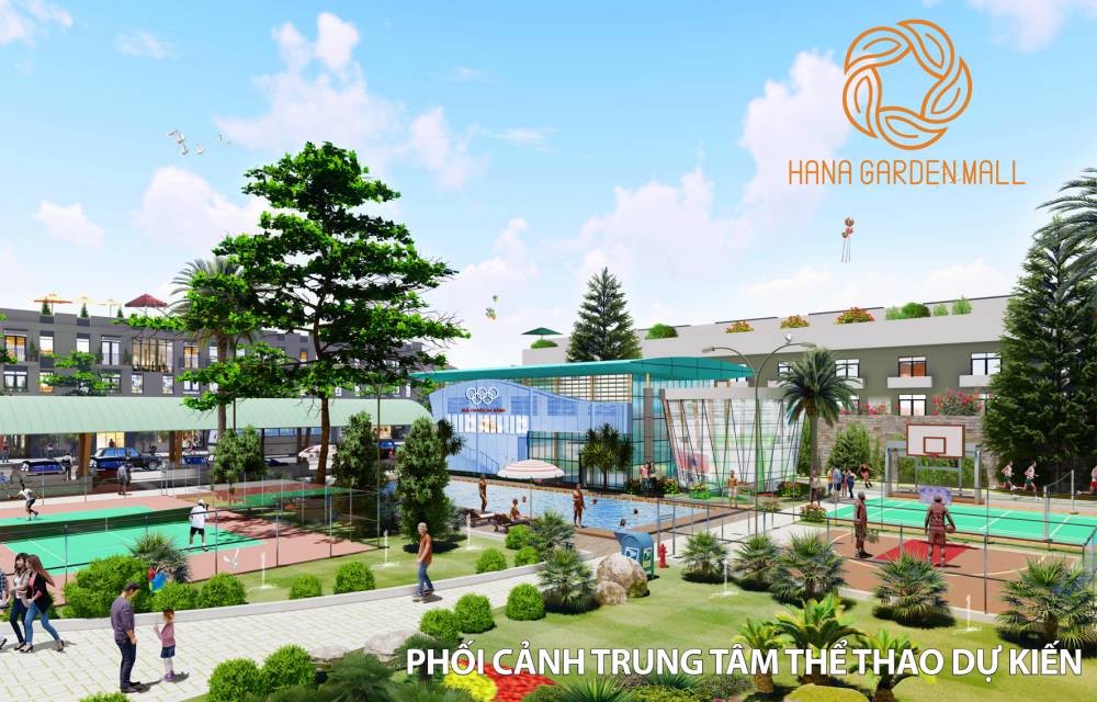 Phối cảnh trung tâm thể thao dự án Hana Garden Mall
