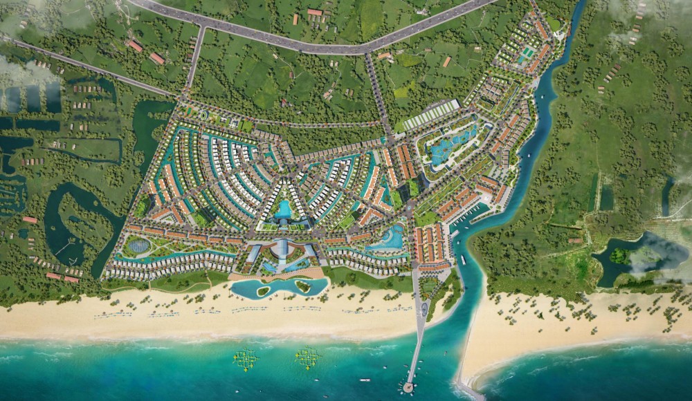 Phối cảnh chính thức tổ hợp nghĩ dưỡng Venezia Beach Bình Thuận