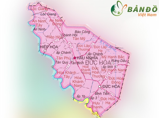 Bản đồ hành chính xã huyện Đức Hà